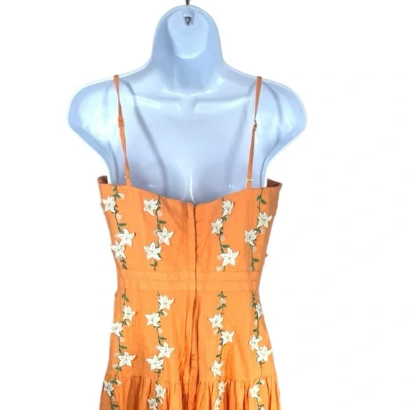 Agua by Agua Bendita Lima Floral Linen Maxi Dress Size S NWT – Lux Resort - Picture 10 of 14